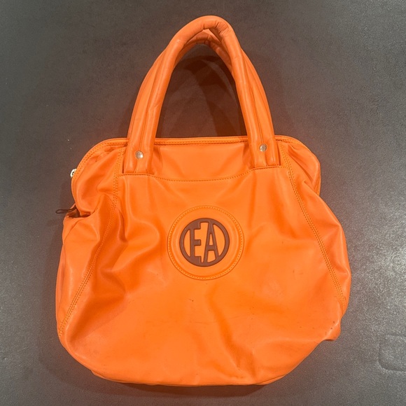Emporio Armani Handbags - Emporio Armani Vibrant Orange Tote Bag